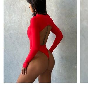 Rogue Season Red Long Sleeve Leto Swimsuit